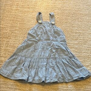 Zara toddler cotton blue dress